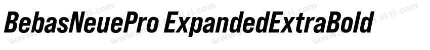BebasNeuePro ExpandedExtraBold字体转换